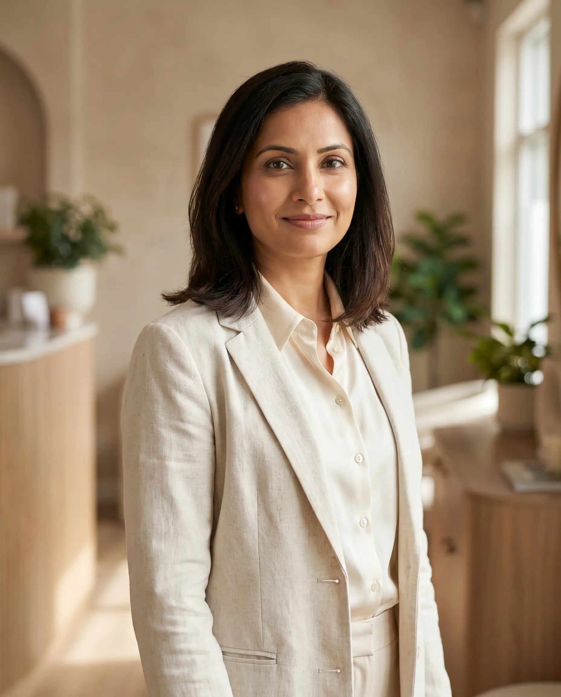 Dr. Maya Cole, facial aesthetics physician, in her clinic