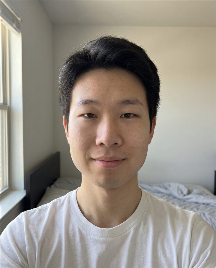 After: a man's face, front view